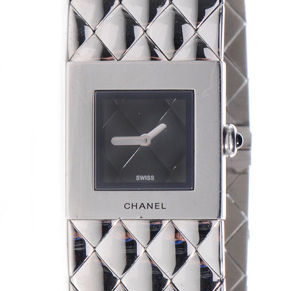 Chanel Stainless Steel Quilted Matelasse 18mm Quartz Watch 1 of 7