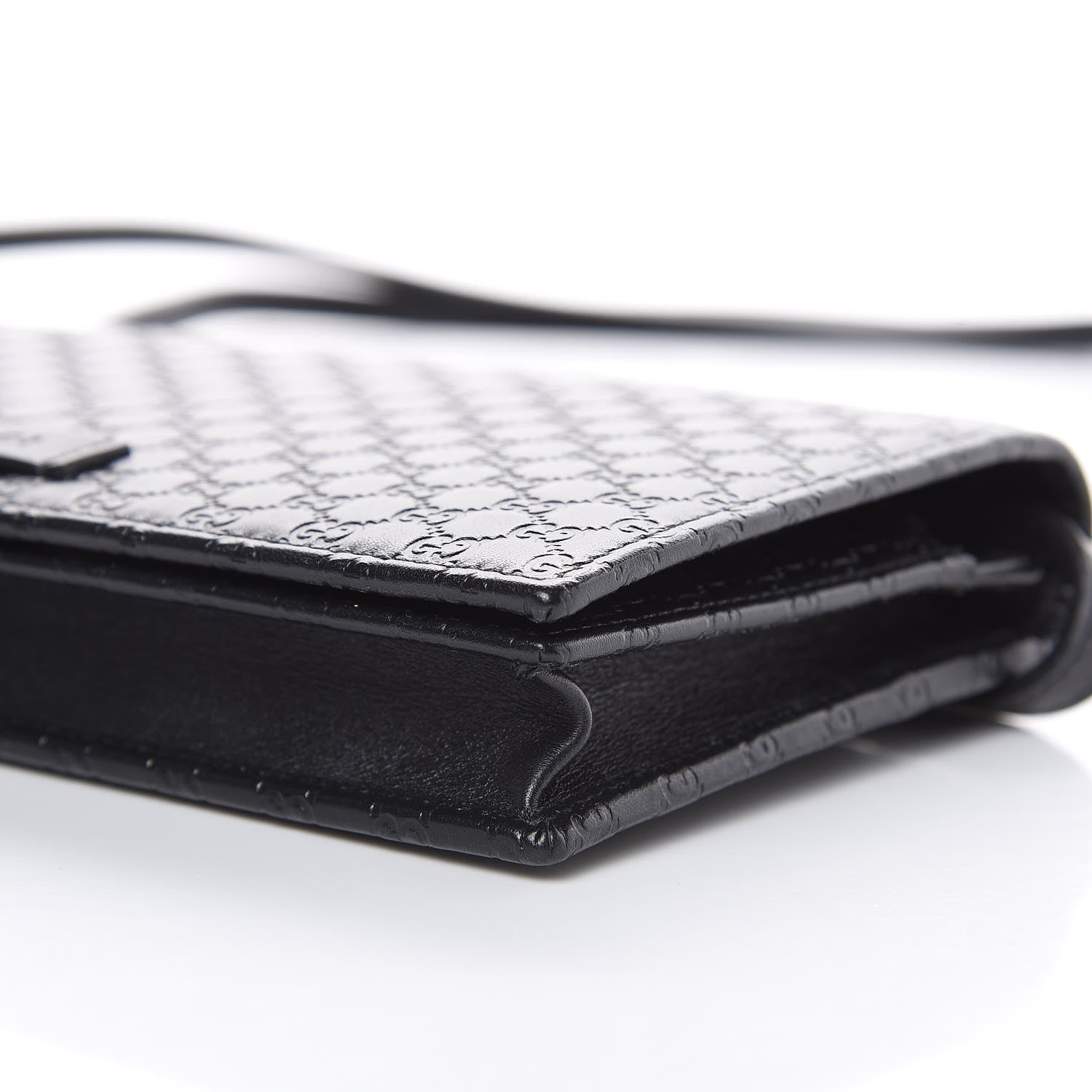 Gucci Microguccissima Crossbody Wallet Black 8 of 10