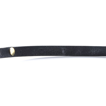 Christian Dior Calfskin Crystal Bee Triple Loop Bracelet Black 6 of 7