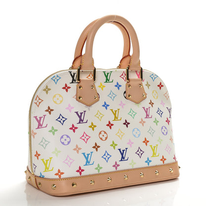 Louis Vuitton Monogram Multicolor Alma White 3 of 5