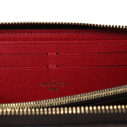 Louis Vuitton Damier Ebene Clemence Wallet Cherry 6 of 7