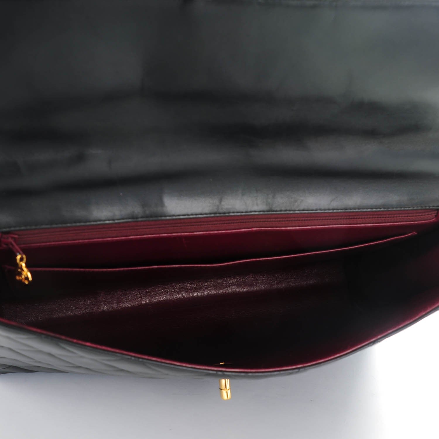 Chanel Lambskin Quilted Briefcase Laptop Bag Black 5 of 8