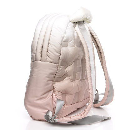 Chanel Nylon Embossed Small Doudoune Backpack Pink Grey White 2 of 8