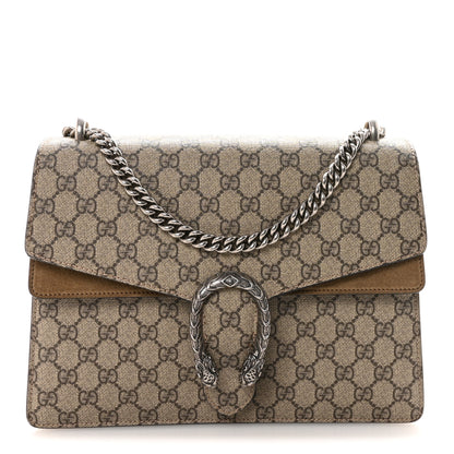 Gucci GG Supreme Monogram Medium Dionysus Shoulder Bag Taupe 1 of 10