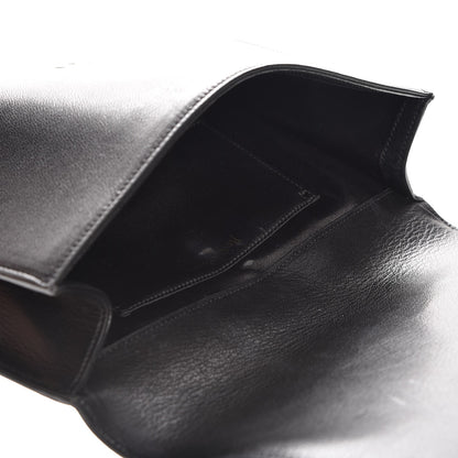 Saint Laurent Goatskin Monogram Large Belle De Jour Clutch Black 6 of 8