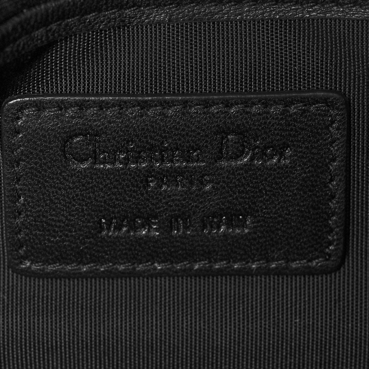 Lambskin Cannage Lady Dior Convertible Clutch Black