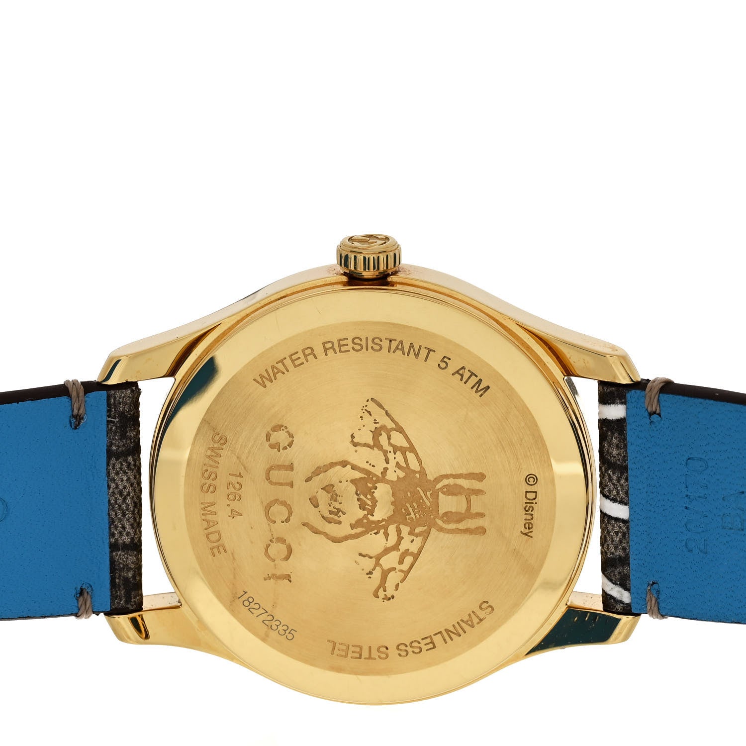 Gucci X DISNEY Stainless Steel Canvas 38mm G-Timeless Donald Duck Quartz Watch 4 of 5