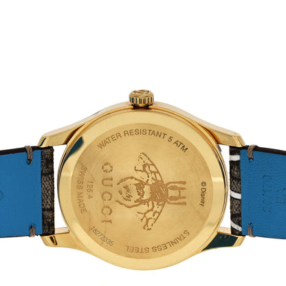 Gucci X DISNEY Stainless Steel Canvas 38mm G-Timeless Donald Duck Quartz Watch 4 of 5