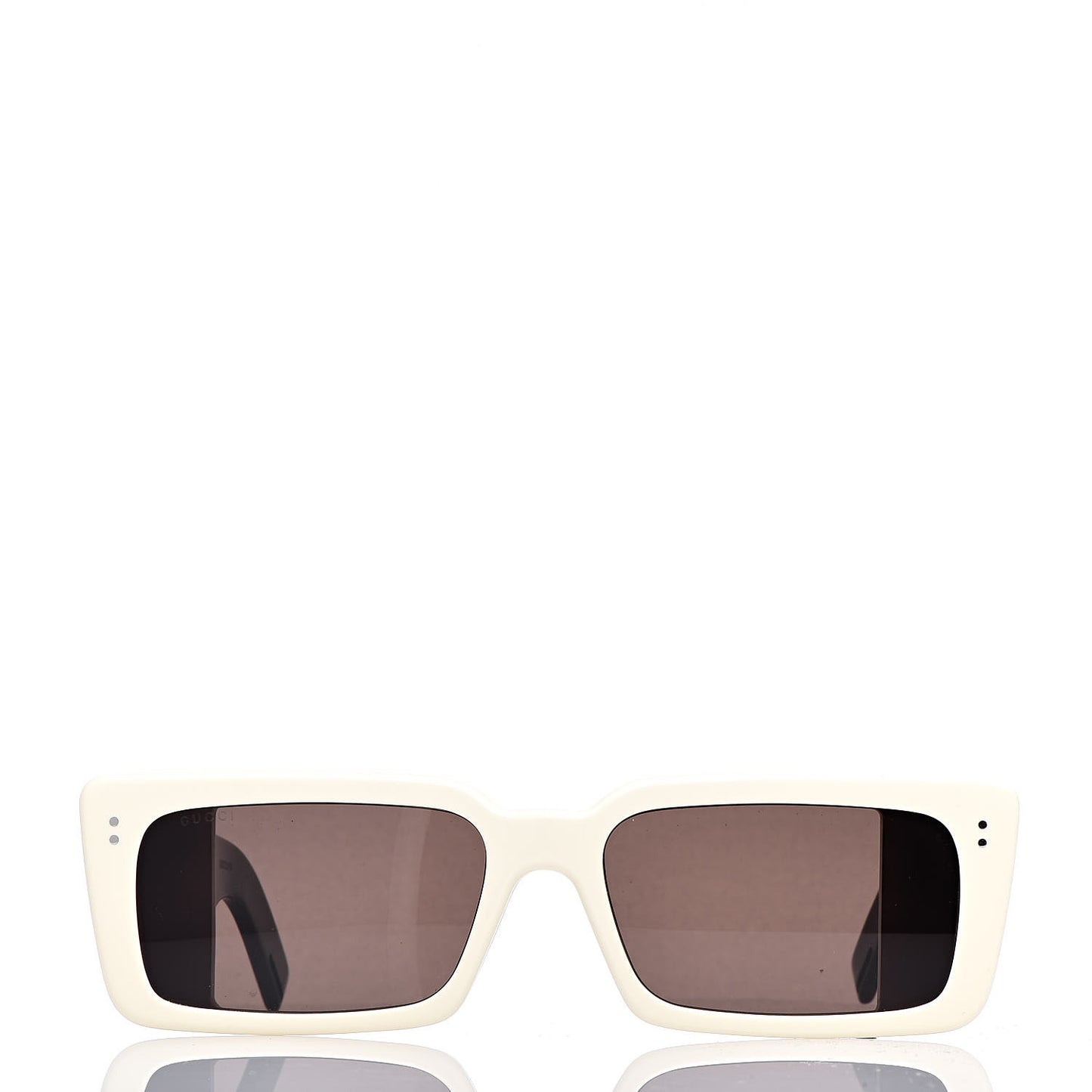 Acetate Rectangular Flap GG0543S Sunglasses White Black