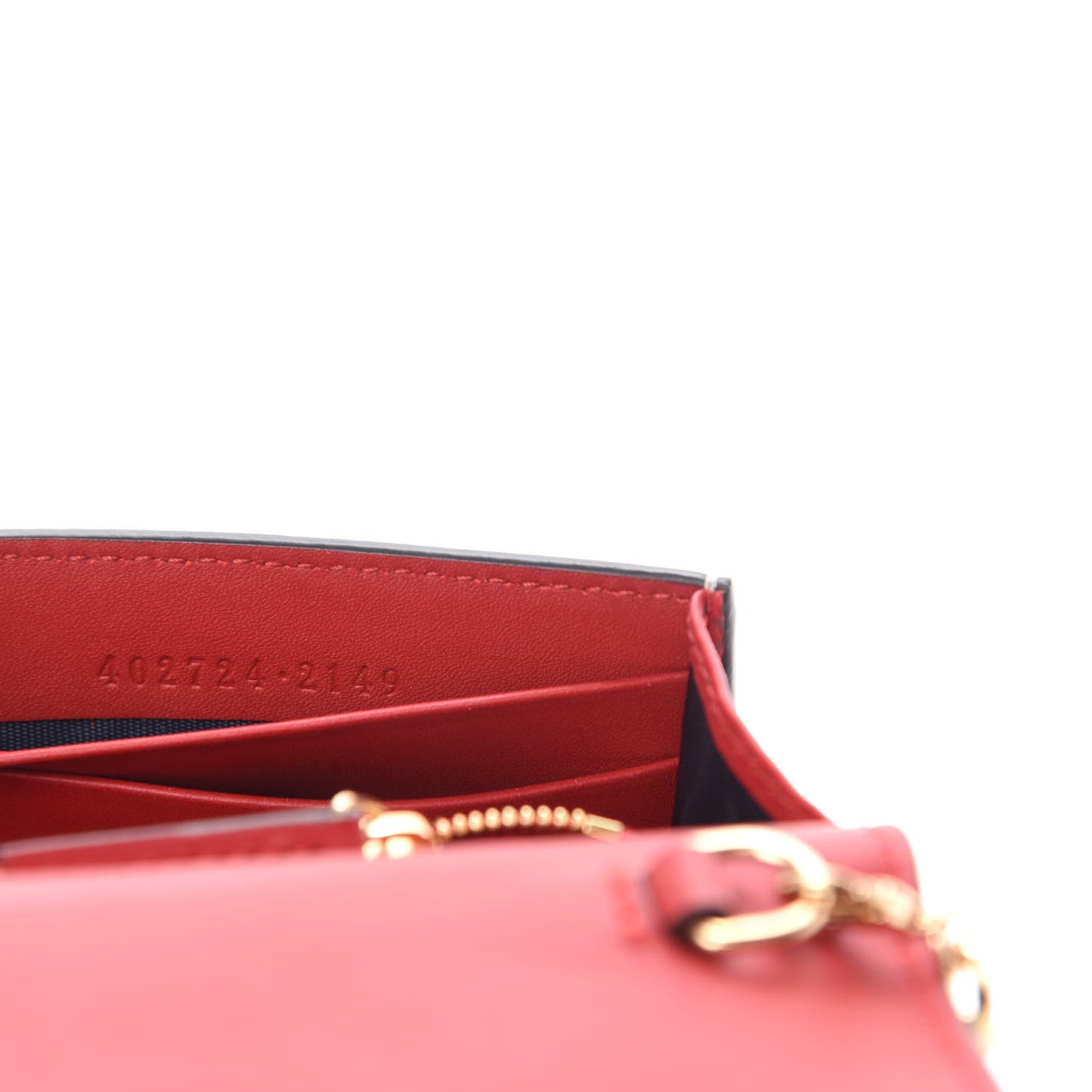 GG Supreme Monogram Blooms Chain Wallet Blue