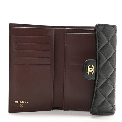 Chanel Caviar Quilted Medium Flap Wallet Black 5 of 9