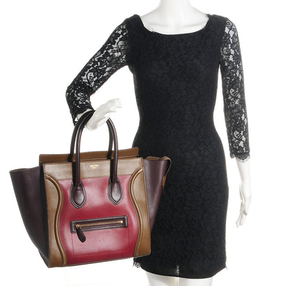 Celine Smooth Calfskin Mini Tri-Color Luggage 2 of 8
