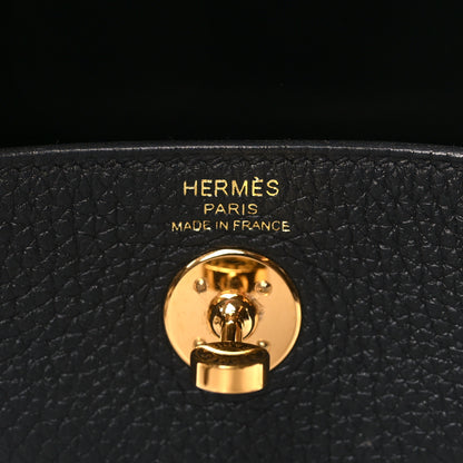 Hermes Taurillon Clemence Mini Lindy 20 Black 6 of 9