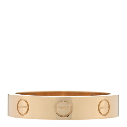 Cartier 18K Yellow Gold Diamond 4mm LOVE Wedding Band Ring 53 6.25 3 of 5