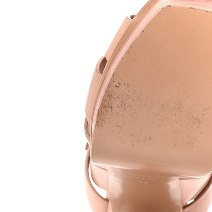 Saint Laurent Calfskin Tribute 105 Platform Sandals 37 Beige 11 of 12