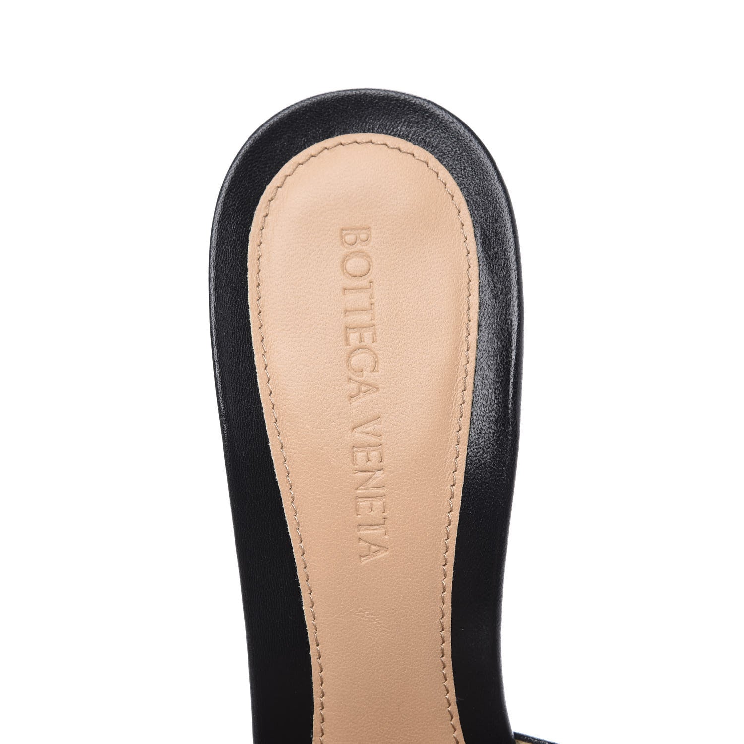 Bottega Veneta Lambskin Stretch Mule Sandals 38 Black 8 of 10