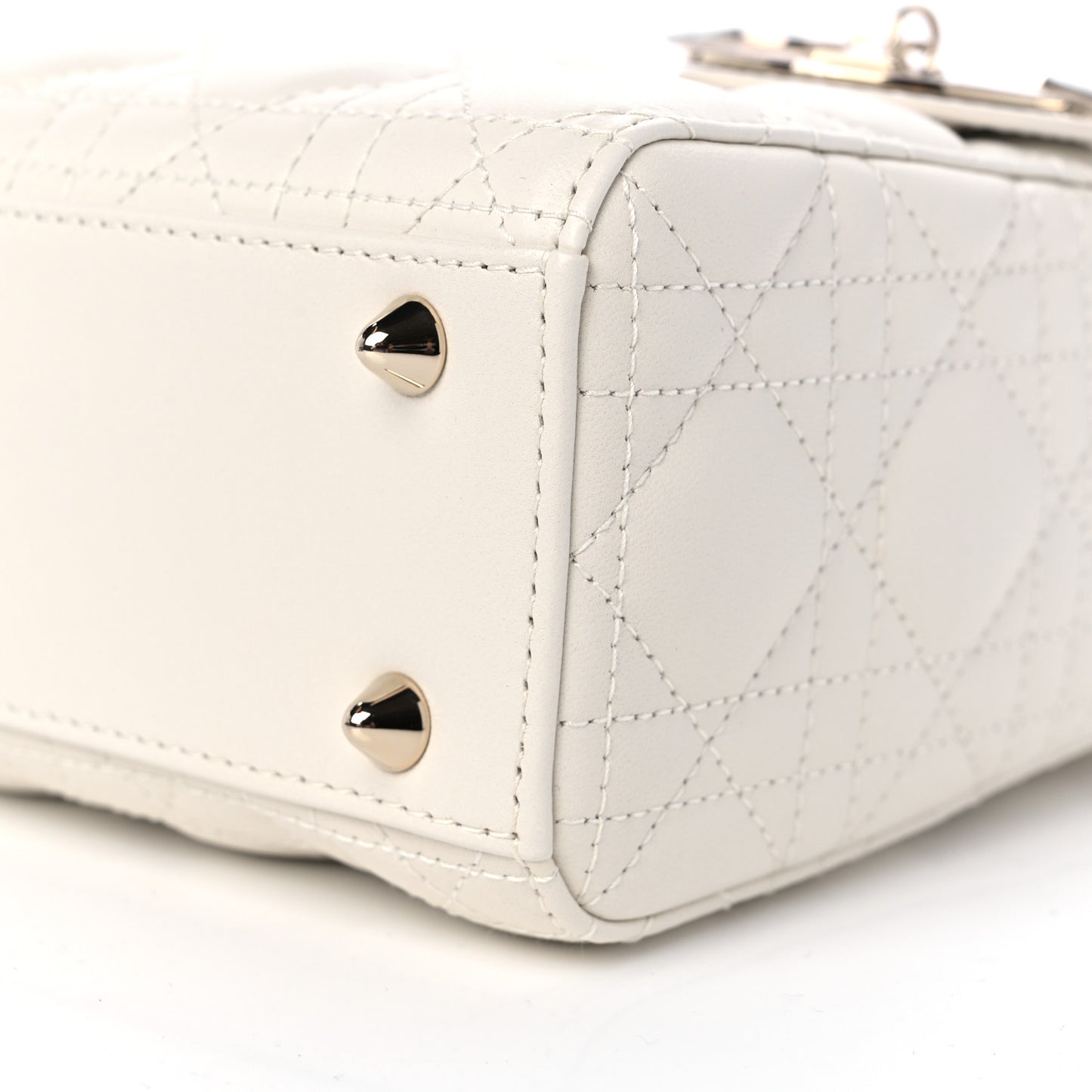 Lambskin Cannage Small My ABCDior Lady Dior Latte