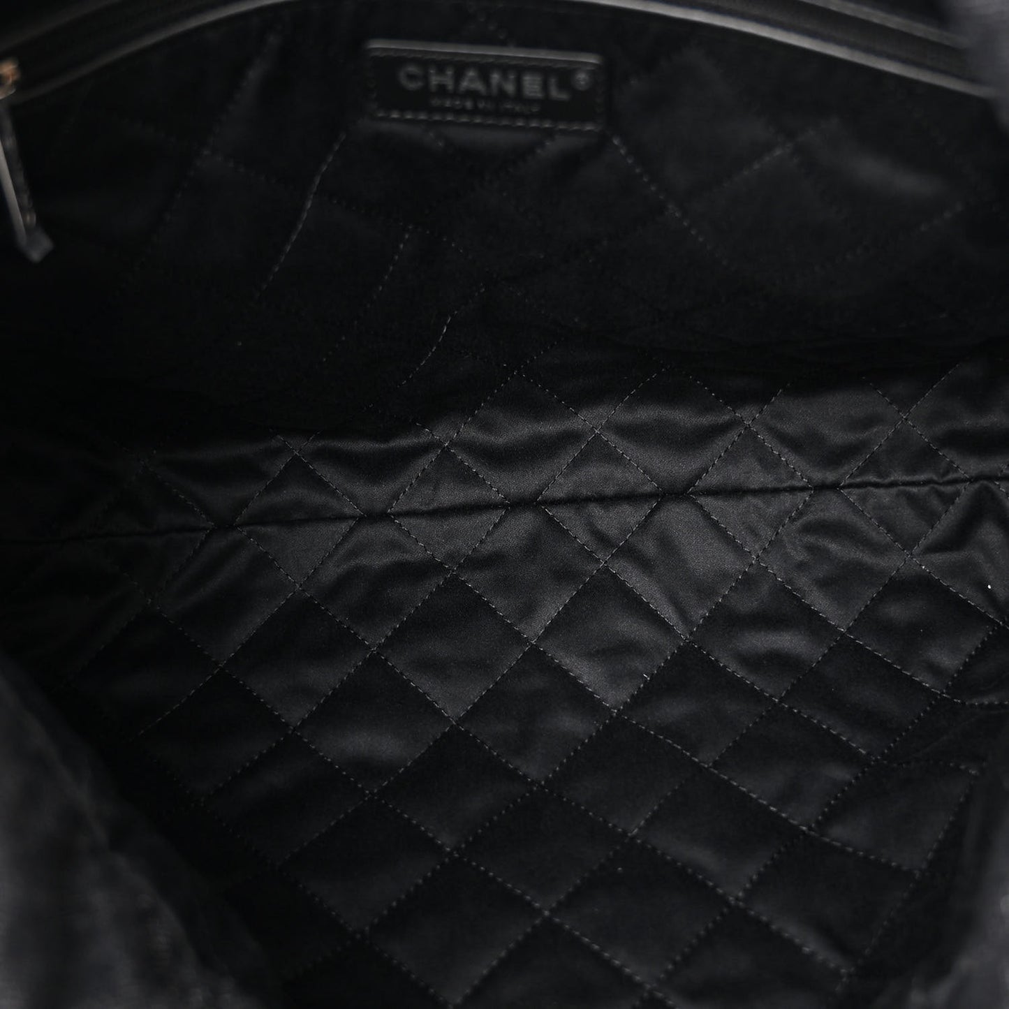 Denim Patchwork Quilted Chanel 22 Black