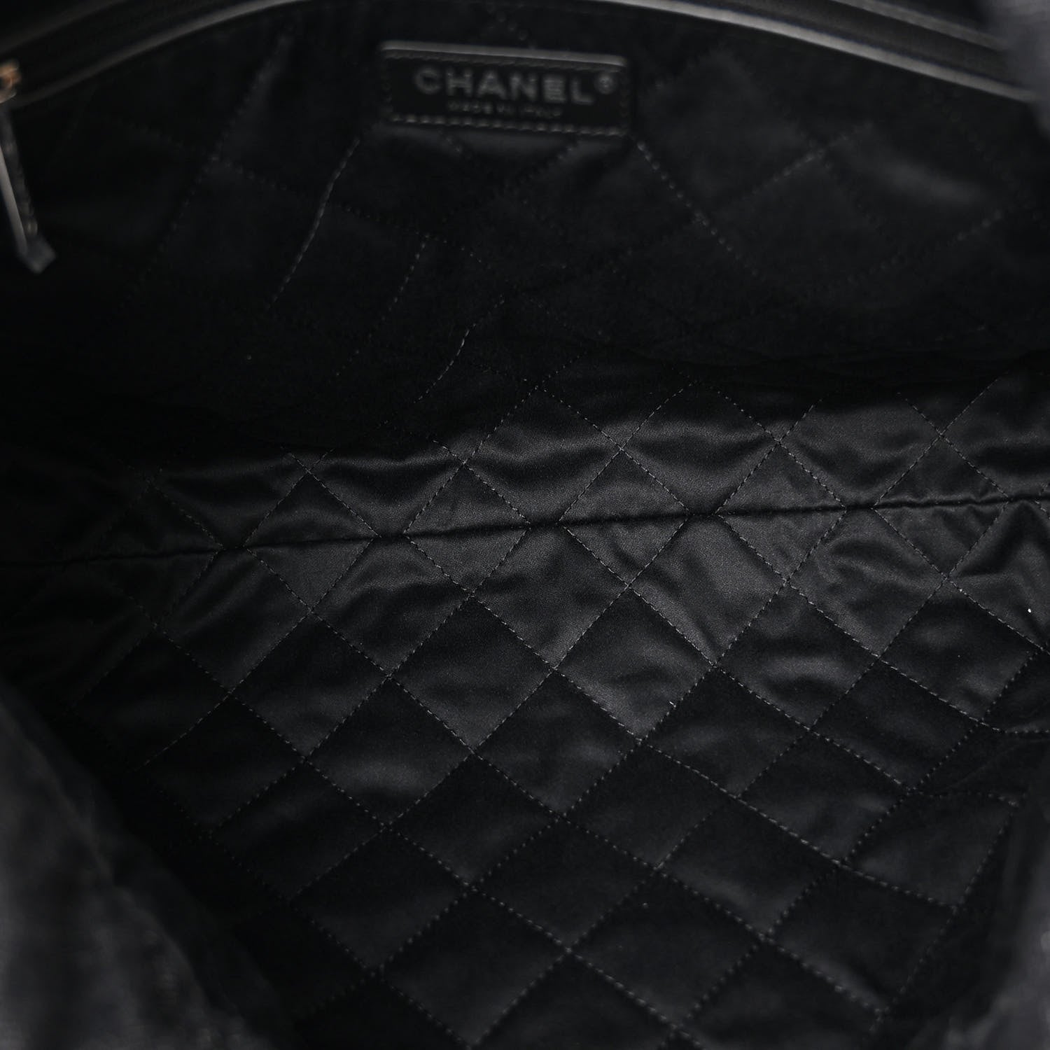 Chanel Denim Patchwork Quilted Chanel 22 Black 6 of 12