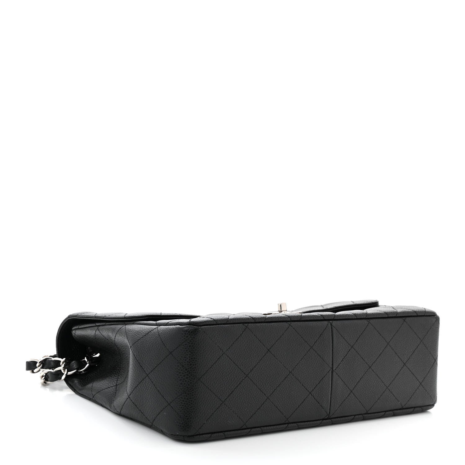 Chanel Caviar Quilted Jumbo Single Flap Black 4 of 10