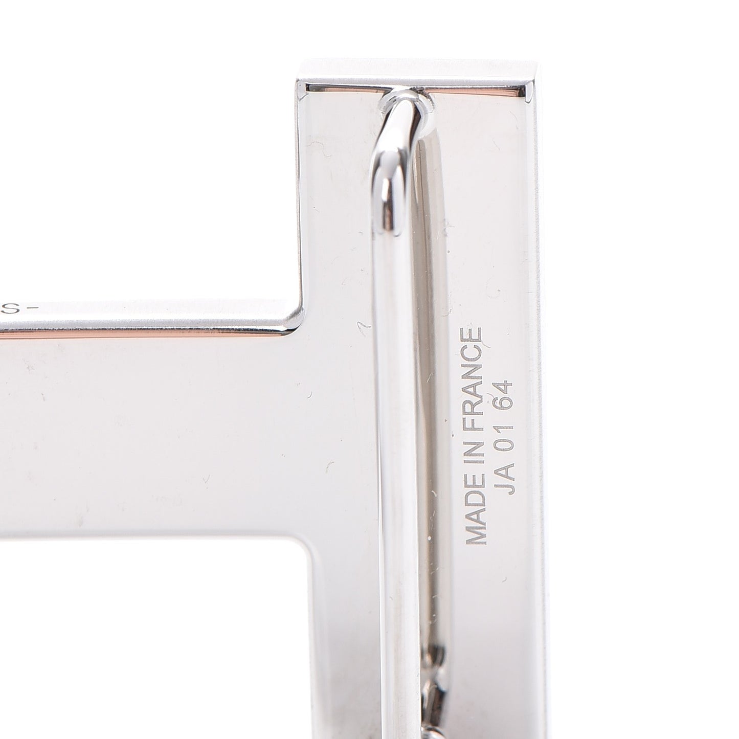 Brushed Palladium 32mm Quizz H Belt Buckle
