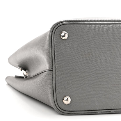 Prada Saffiano Cuir Medium Double Bag Marmo 10 of 13