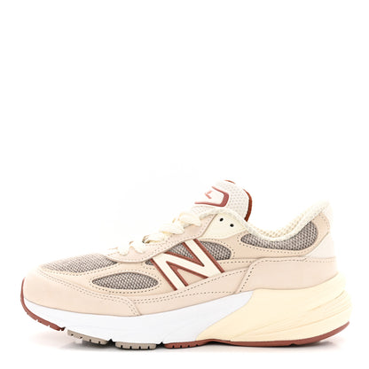 Loro Piana X NEW BALANCE Suede Pecora Wool Calfskin 990v6 Sneakers 5.5 Beige 1 of 9