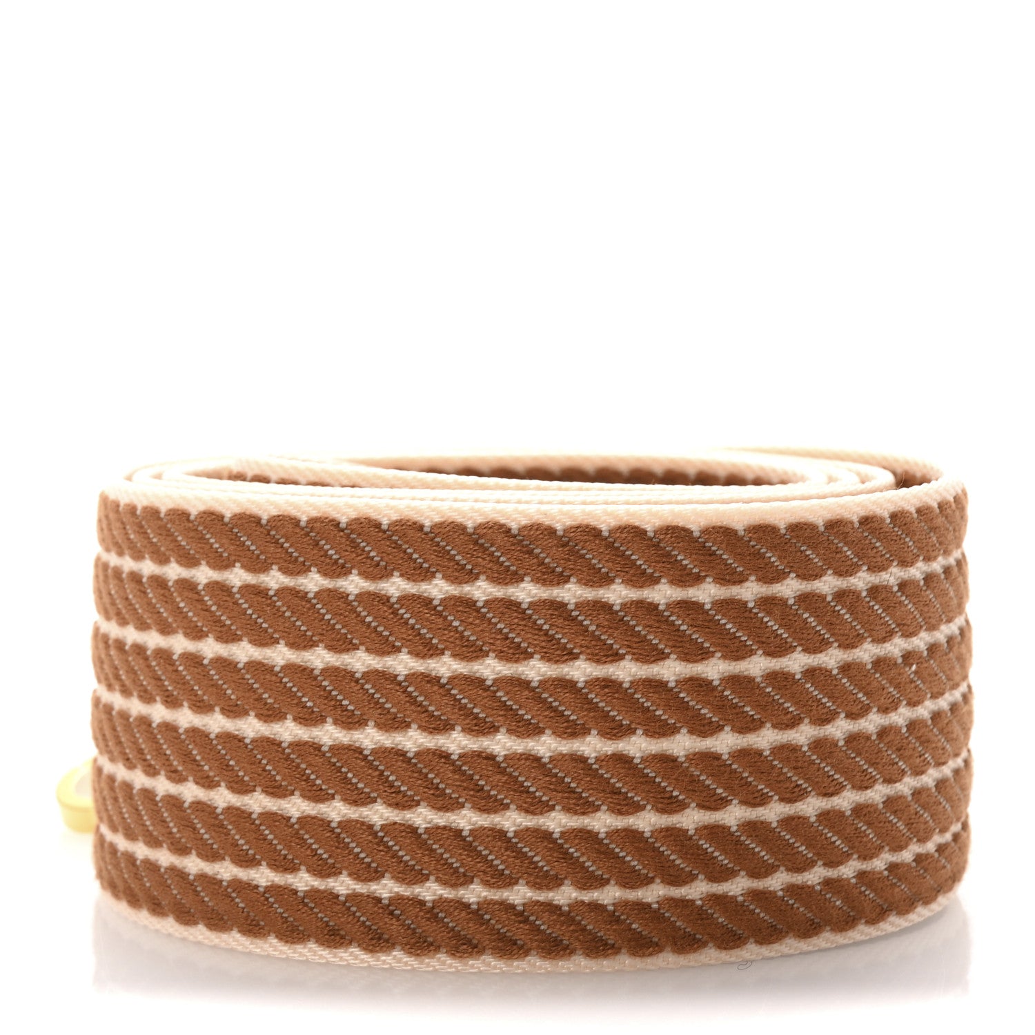 Hermes Toile Swift 50mm Sangle Cordage Shoulder Strap Gold 2 of 4