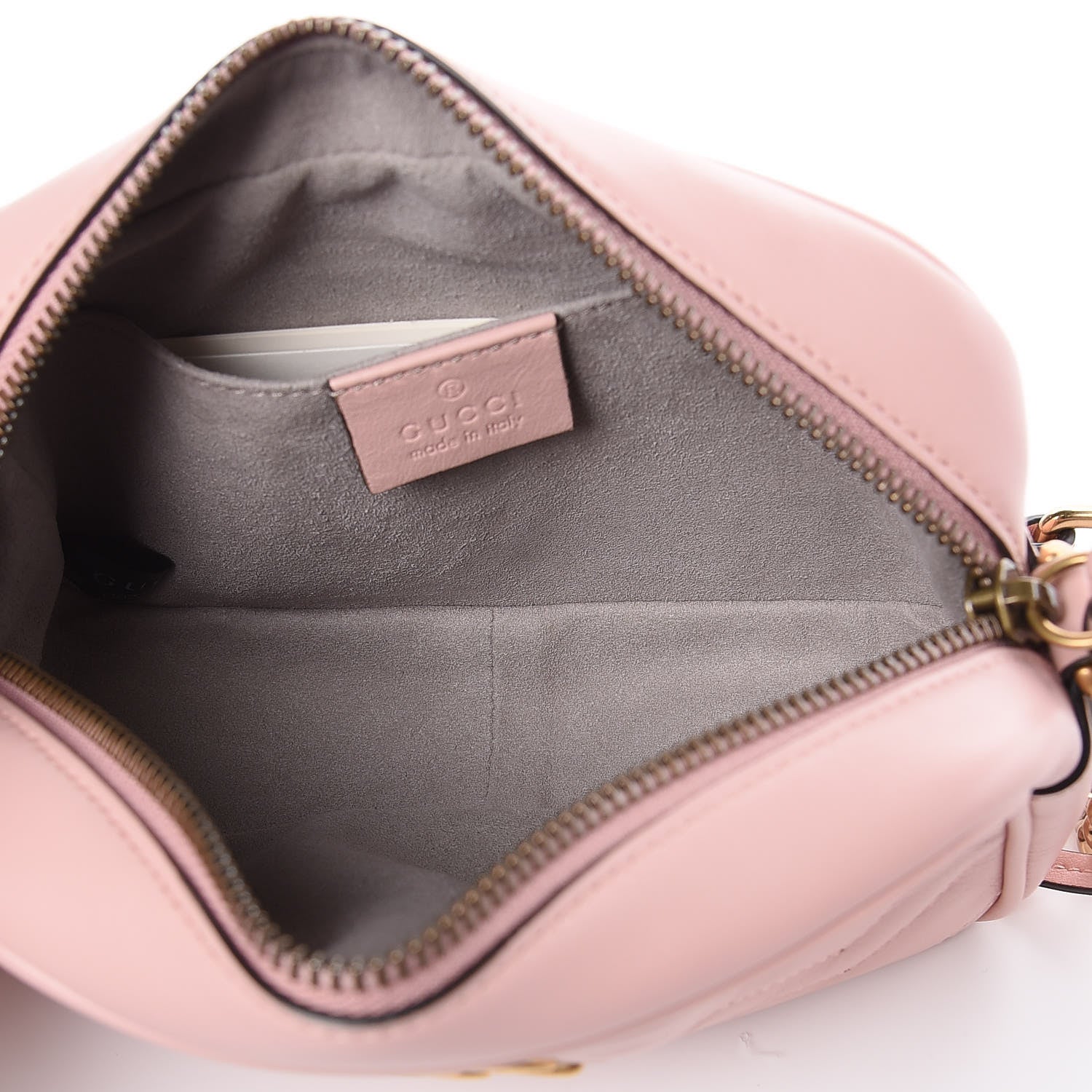 Gucci Calfskin Matelasse Mini GG Marmont Chain Shoulder Bag Perfect Pink 5 of 9