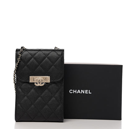 Chanel Caviar Quilted Golden Class Phone Holder Black 11 of 11