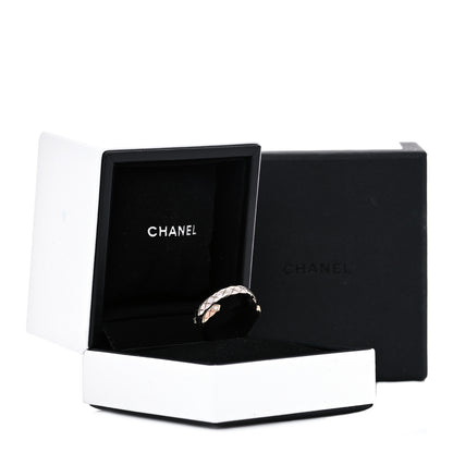 Chanel 18K White Beige Gold Diamond Coco Crush Toi et Moi Ring 54 7 7 of 7
