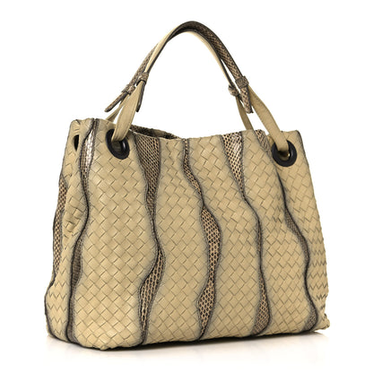 Bottega Veneta Nappa Ayers Intrecciato Medium Garda Bag Beige 2 of 16