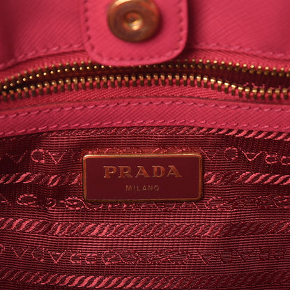 Prada Saffiano Lux Small Tote Peonia 6 of 19