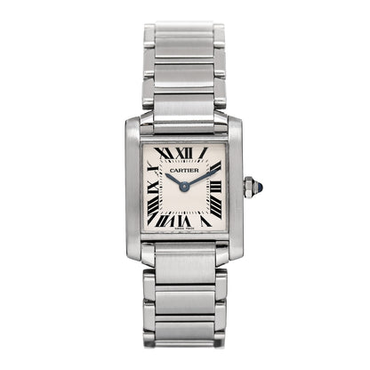 Cartier Stainless Steel 20mm Tank Francaise Quartz Watch 1 of 4