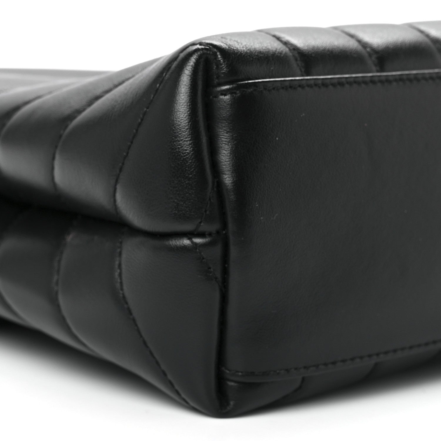Saint Laurent Calfskin Y Quilted Monogram Monochrome Small Loulou Chain Satchel Black 11 of 15
