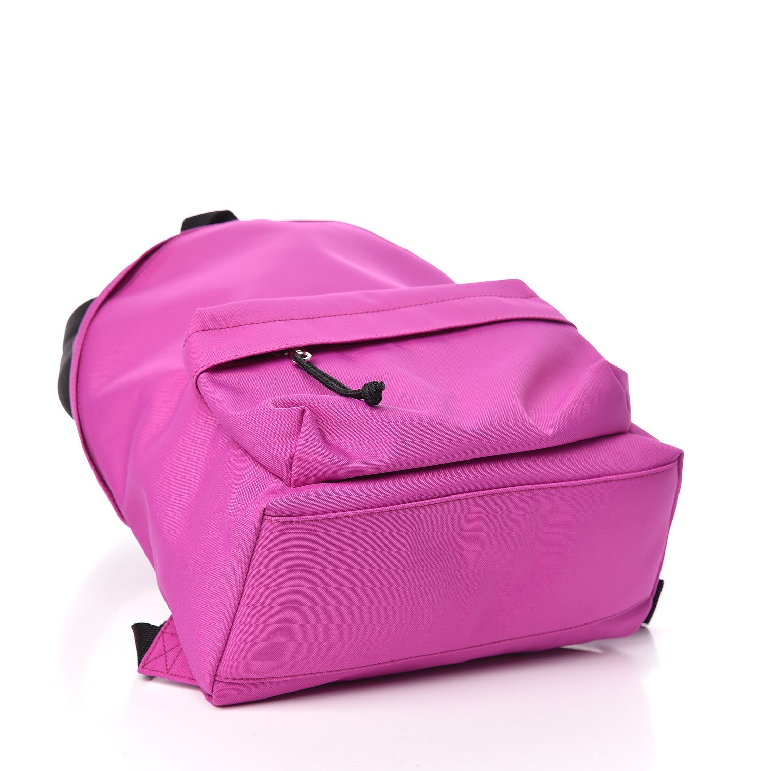 Balenciaga Sport Nylon Logo Embroidered S Wheel Backpack Fuchsia Black 4 of 9