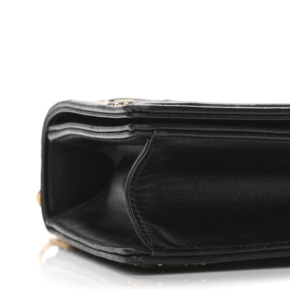 Christian Dior Lambskin Studded Medium Diorama Flap Bag Black 9 of 10