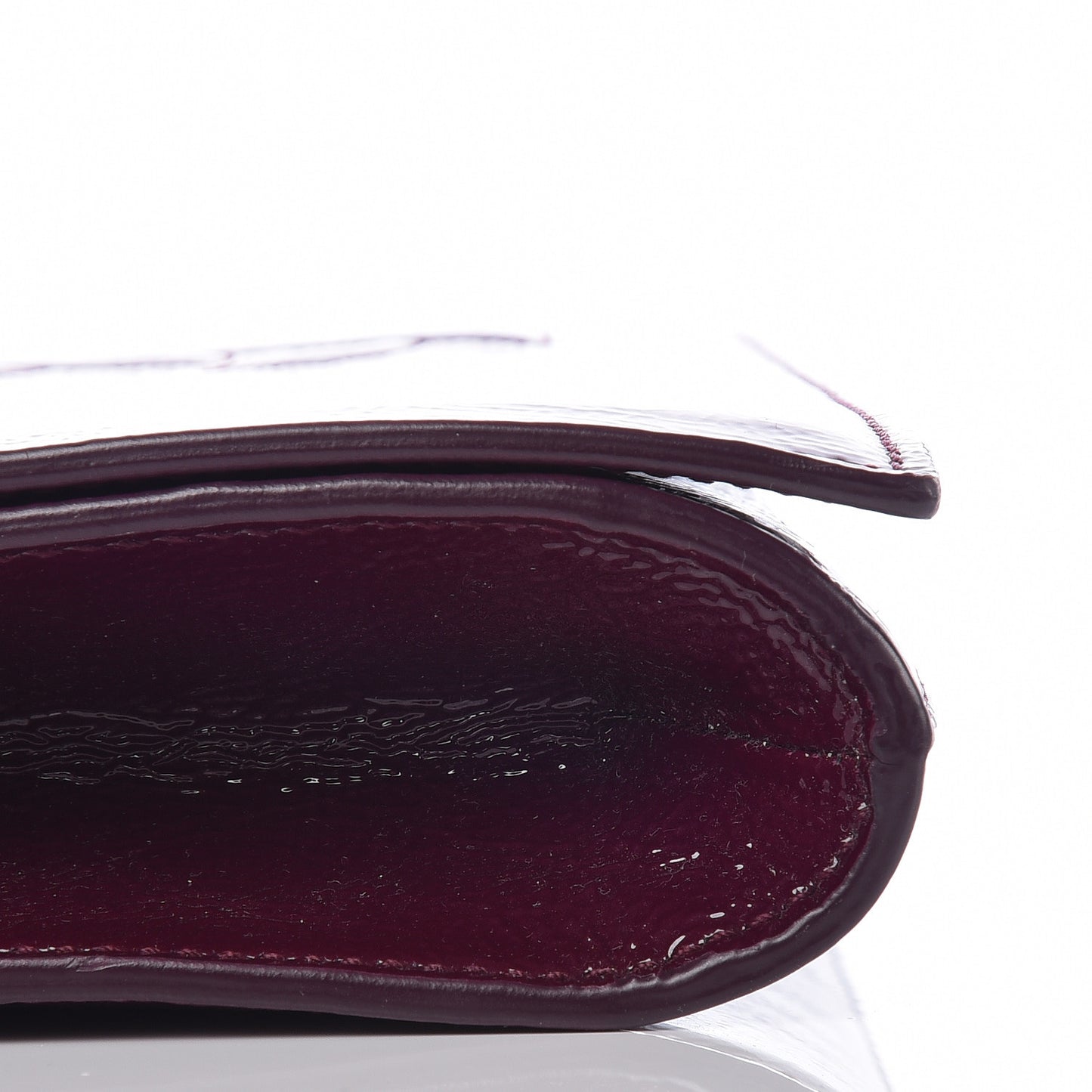 Textured Patent Monogram Large Belle De Jour Clutch Purple