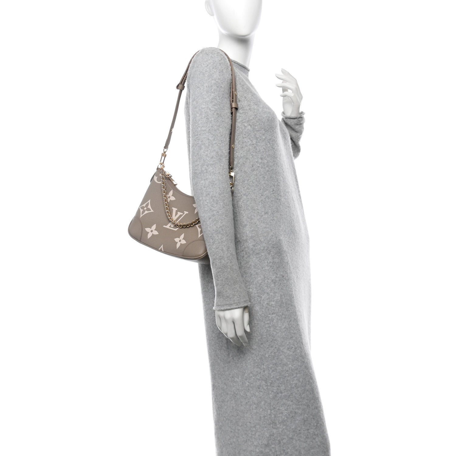 Louis Vuitton Empreinte Monogram Giant Bagatelle NM Tourterelle Creme 2 of 10