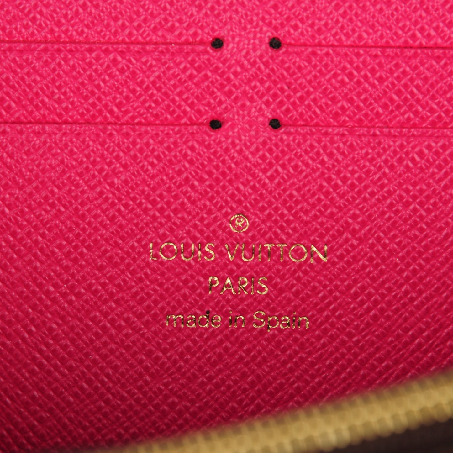 Monogram Clemence Wallet Fuchsia