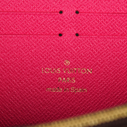 Louis Vuitton Monogram Clemence Wallet Fuchsia 6 of 7
