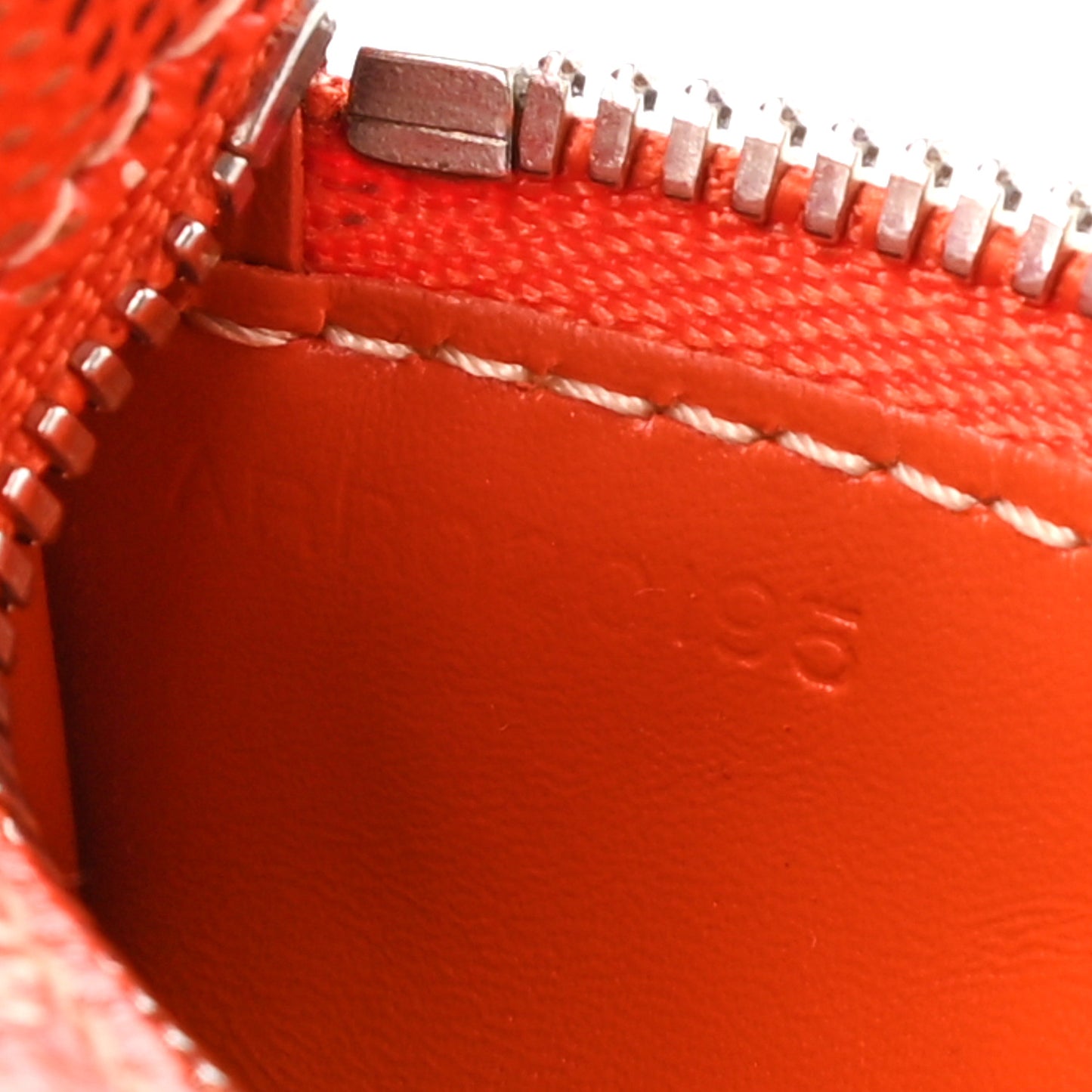 Goyardine Trousse Pencil Pouch Orange