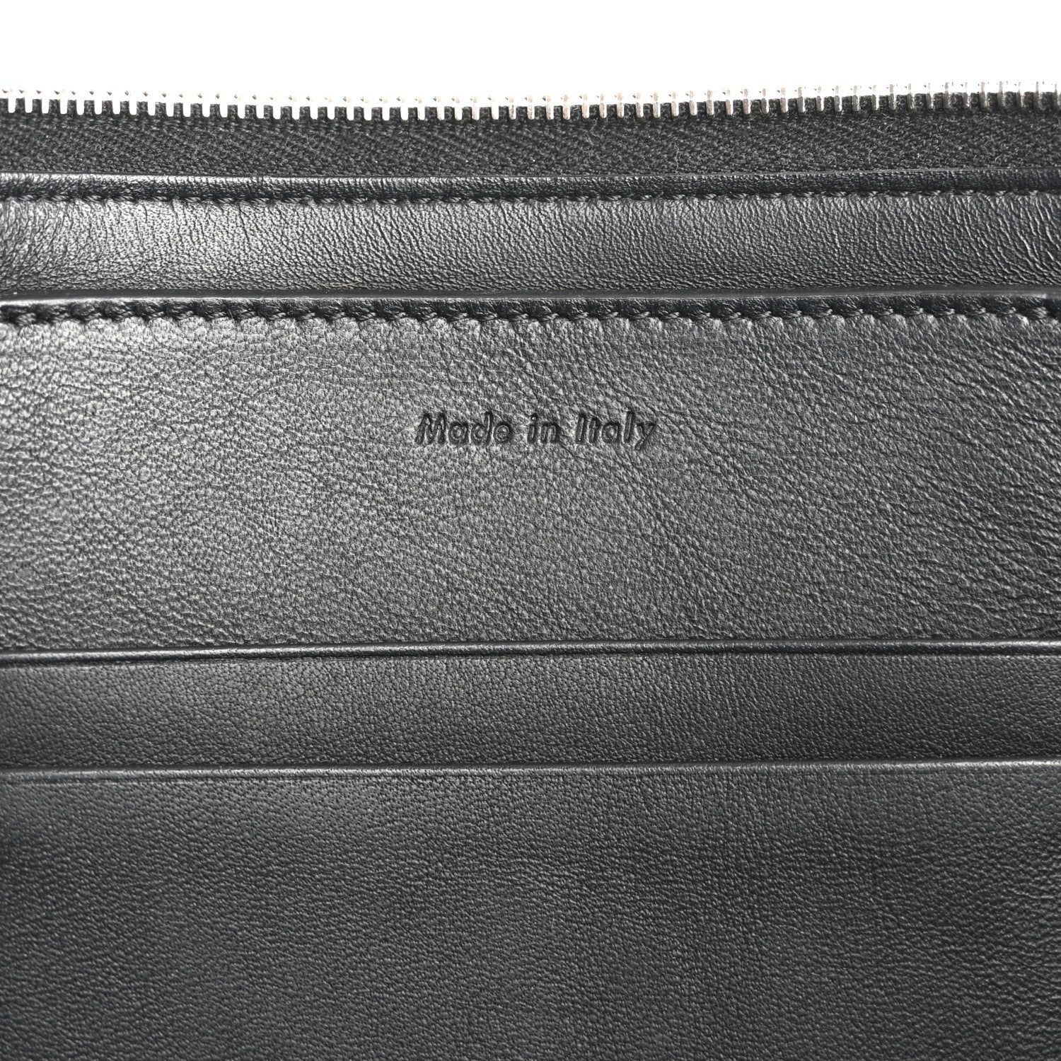 Celine Calfskin Large Made In Clutch Pouch Black 6 of 10