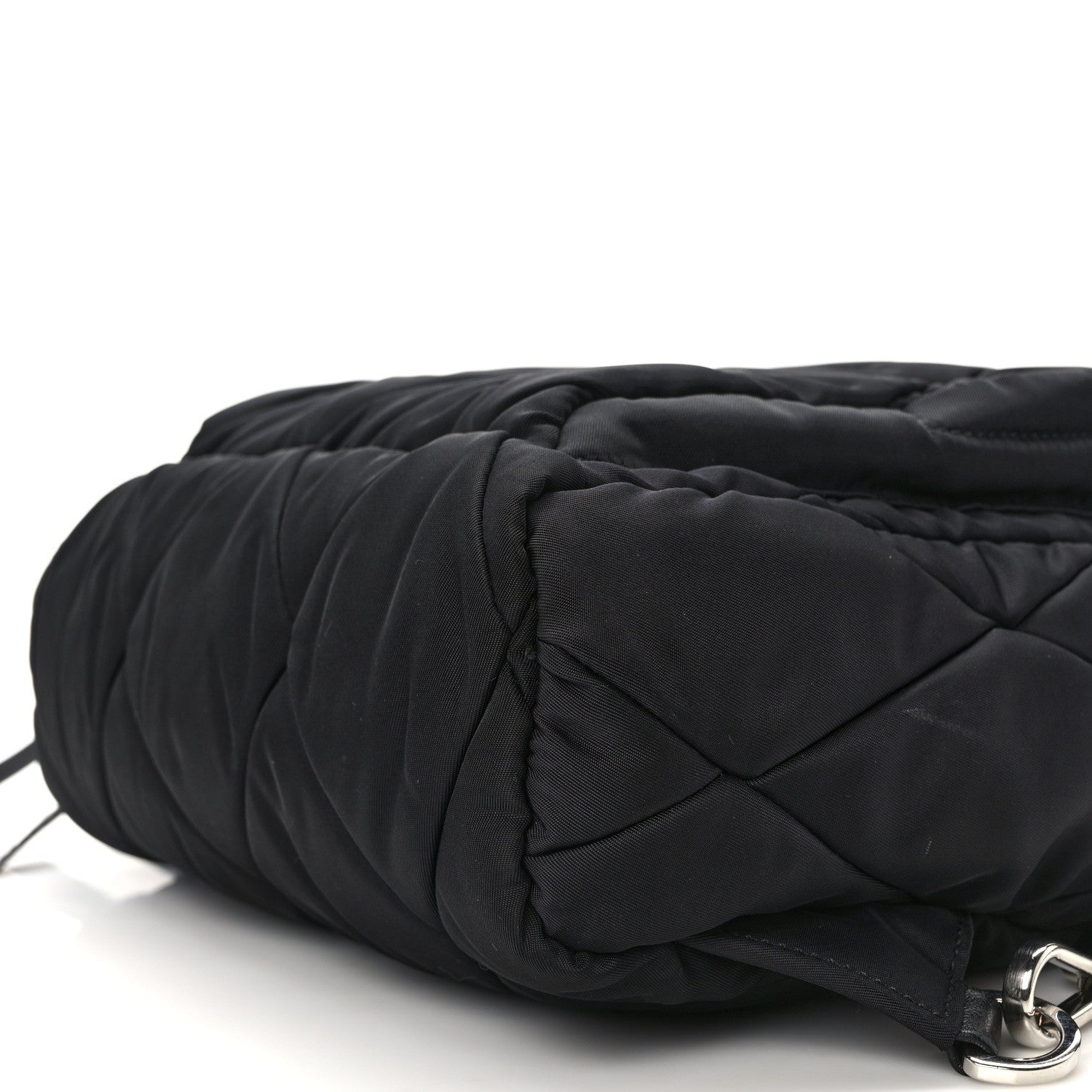 Prada Nylon Tessuto Impuntu Quilted Backpack Black 9 of 9