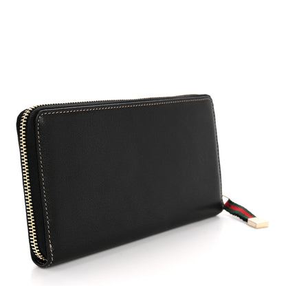 Gucci Calfskin Zip Around Capri Wallet Black 3 of 11