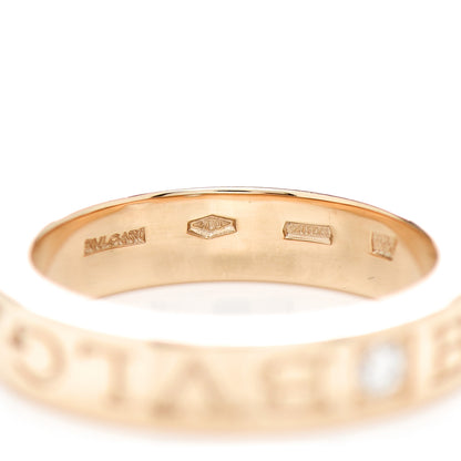 Bulgari 18K Yellow Gold Diamond B.Zero1 Essential Band Ring 48 4.5 4 of 4