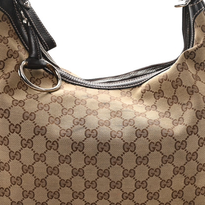 Gucci Monogram Medium Icon Bit Hobo Dark Brown 8 of 11