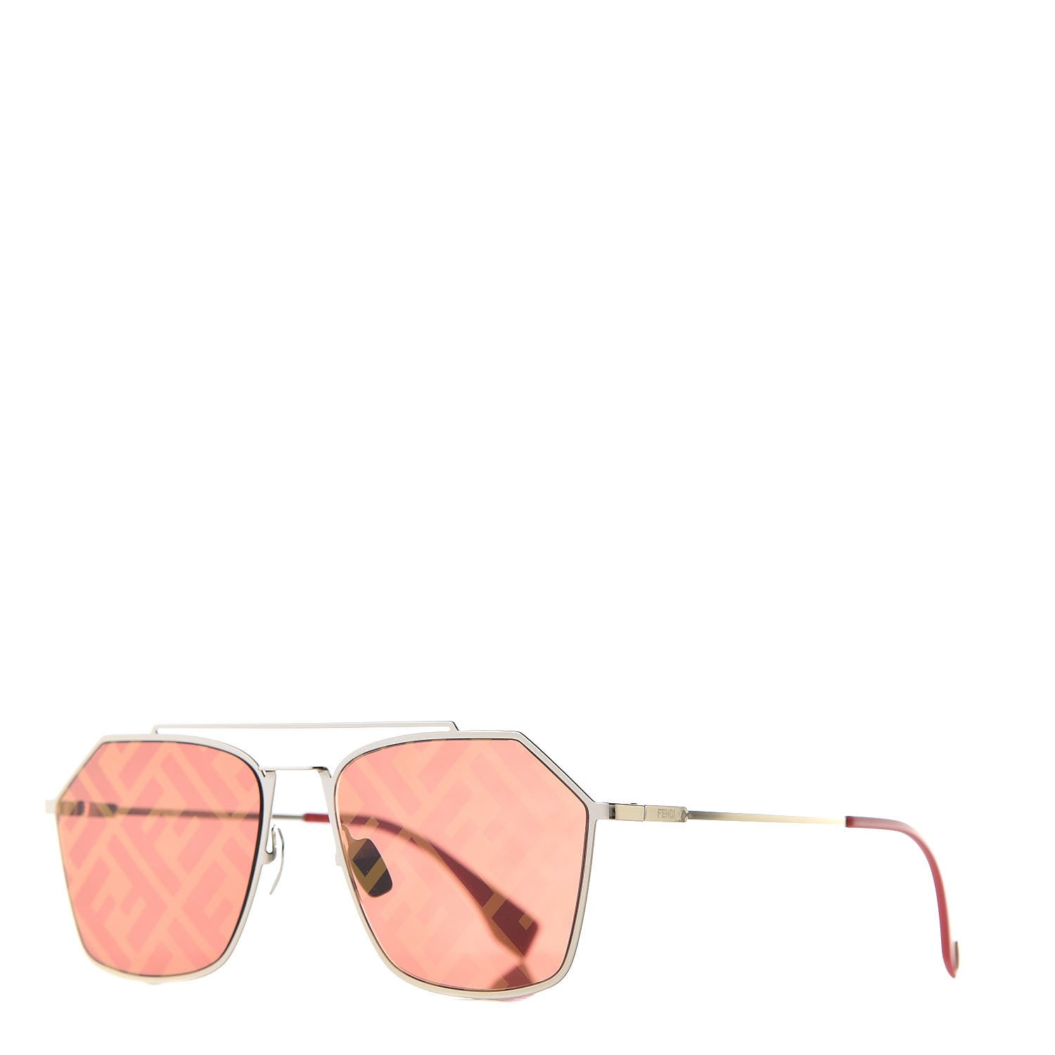 Fendi Metal Aviator Sunglasses FFM0022/S Red 1 of 8