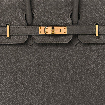 Hermes Togo Birkin 25 Etain 13 of 23