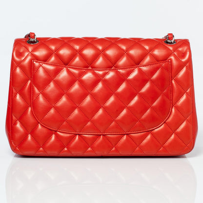 Chanel Lambskin Jumbo Double Flap Red 4 of 10